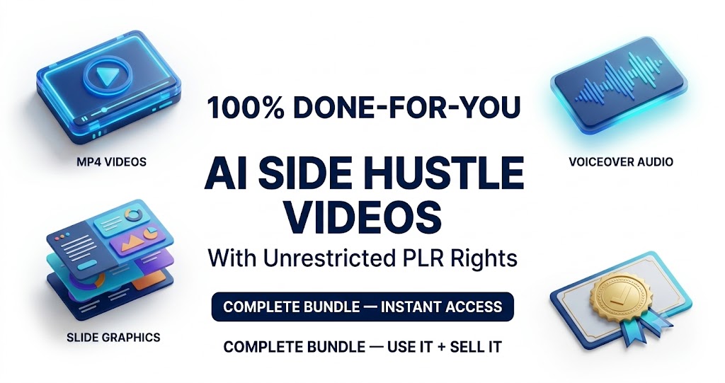 AI Side Hustle Videos with Unrestricted PLR review cover image